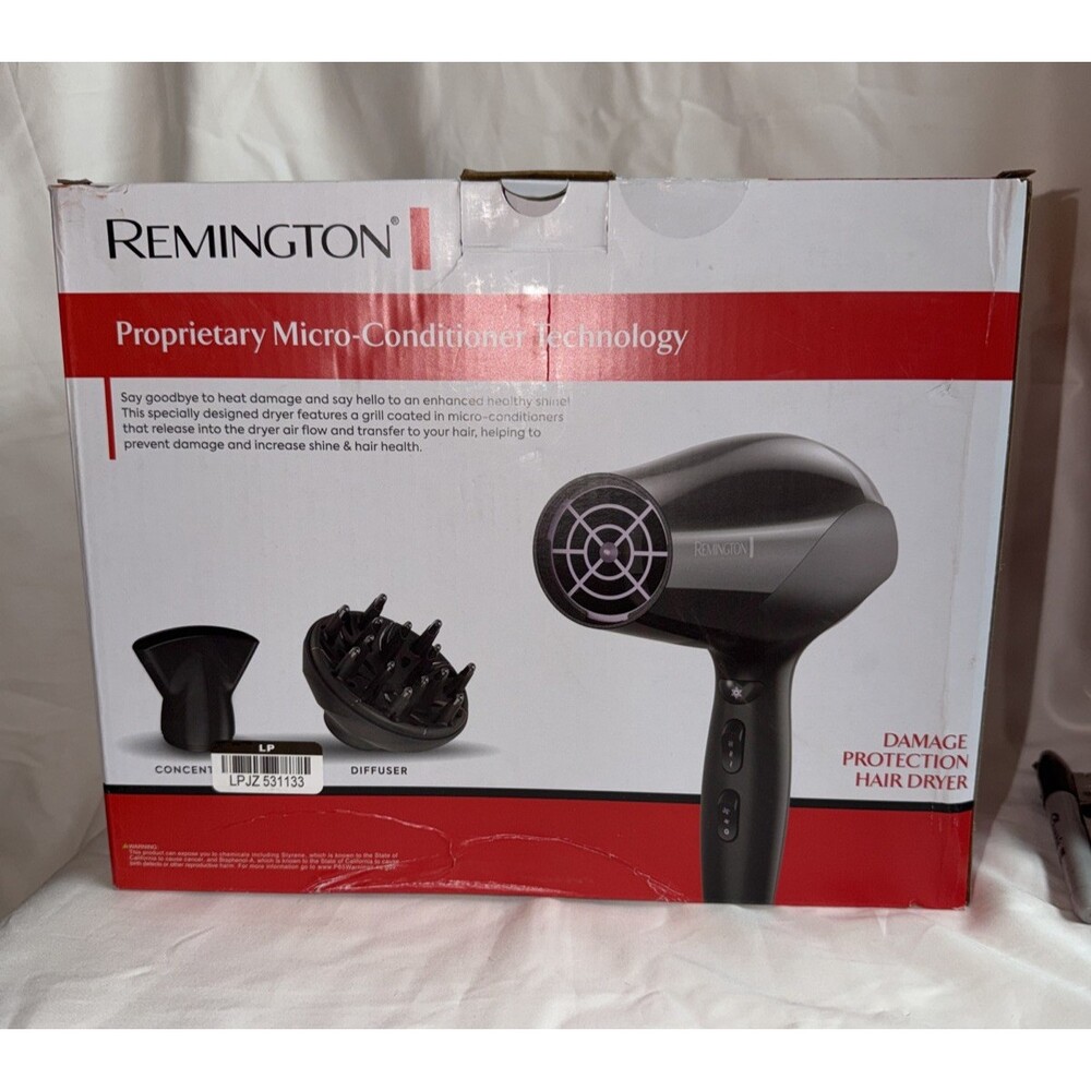 New Remington Damage Protection Ceramic Hair Dryer - 1875 Watts - Picture 4 of 4